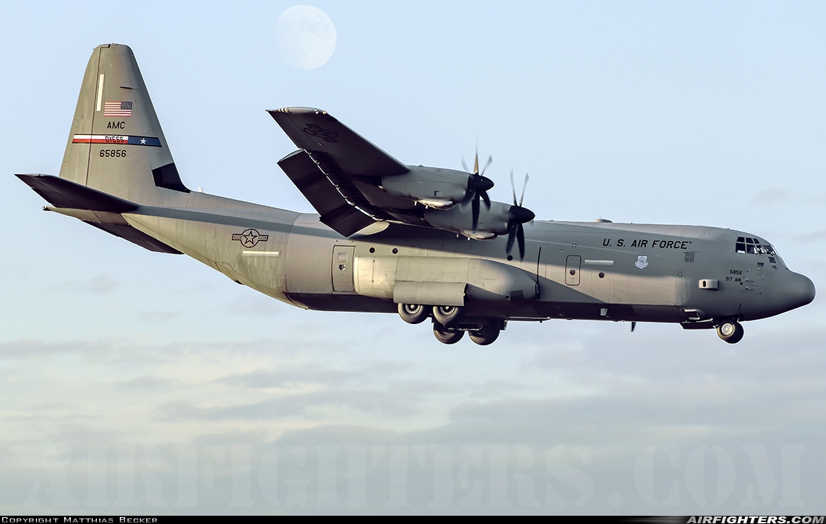 USA - Air Force Lockheed Martin C-130J-30 Hercules (L-382) 16-5856 at Ramstein (- Landstuhl) (RMS / ETAR), Germany