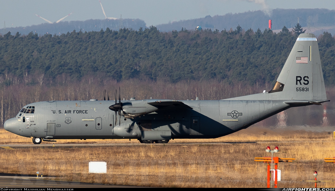 USA - Air Force Lockheed Martin C-130J-30 Hercules (L-382) 15-5831 at Ramstein (- Landstuhl) (RMS / ETAR), Germany