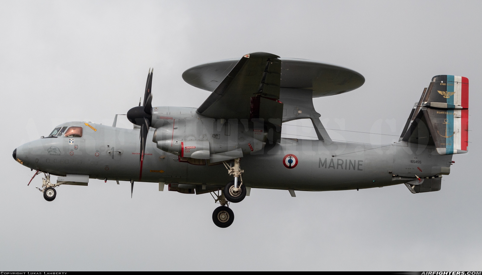 France - Navy Grumman E-2C Hawkeye 1 at Kleine Brogel (EBBL), Belgium