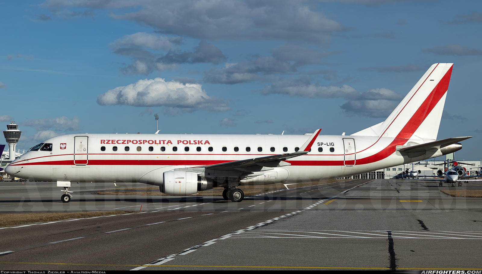 Poland - Government Embraer ERJ-170-200LR SP-LIG at Munich (- Franz Josef Strauss) (MUC / EDDM), Germany