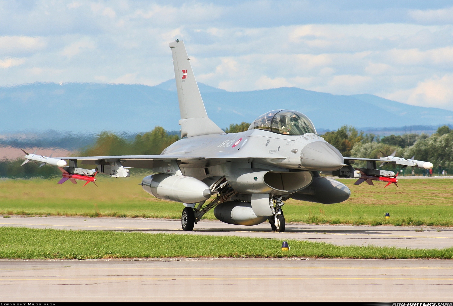 Denmark - Air Force General Dynamics F-16BM Fighting Falcon ET-613 at Hradec Kralove (LKHK), Czech Republic