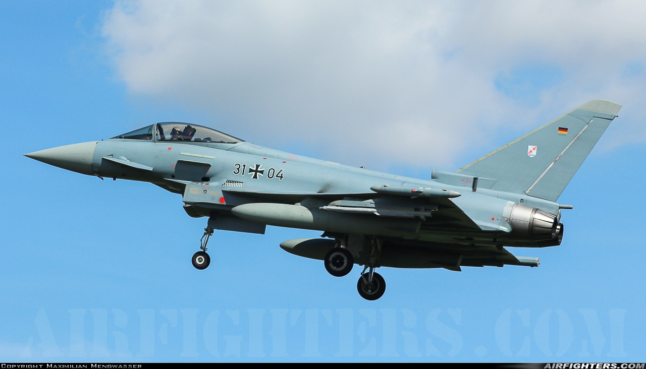 Germany - Air Force Eurofighter EF-2000 Typhoon S 31+04 at Norvenich (ETNN), Germany