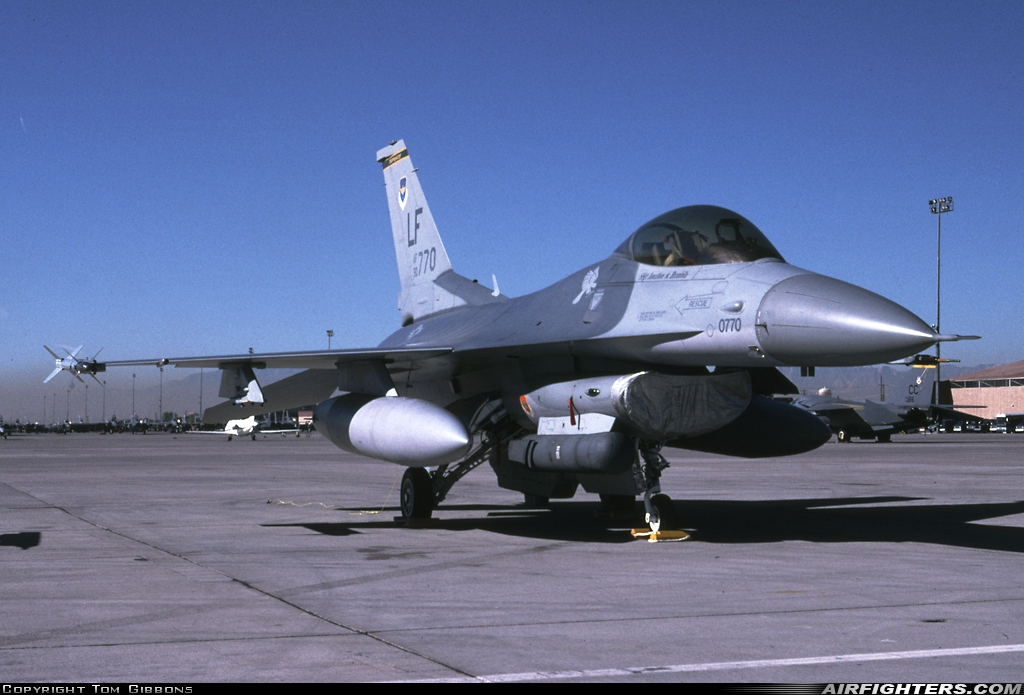 USA - Air Force General Dynamics F-16C Fighting Falcon 90-0770 at Las Vegas - Nellis AFB (LSV / KLSV), USA