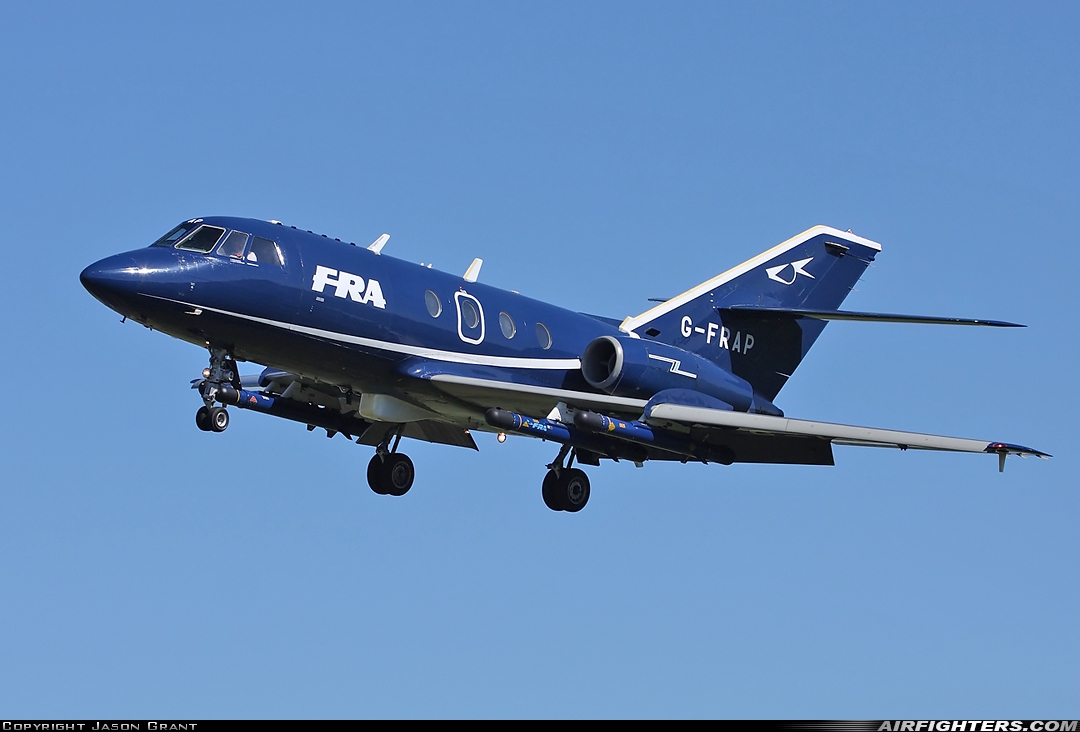 Company Owned - FR Aviation Dassault Falcon (Mystere) 20C G-FRAP at Waddington (WTN / EGXW), UK