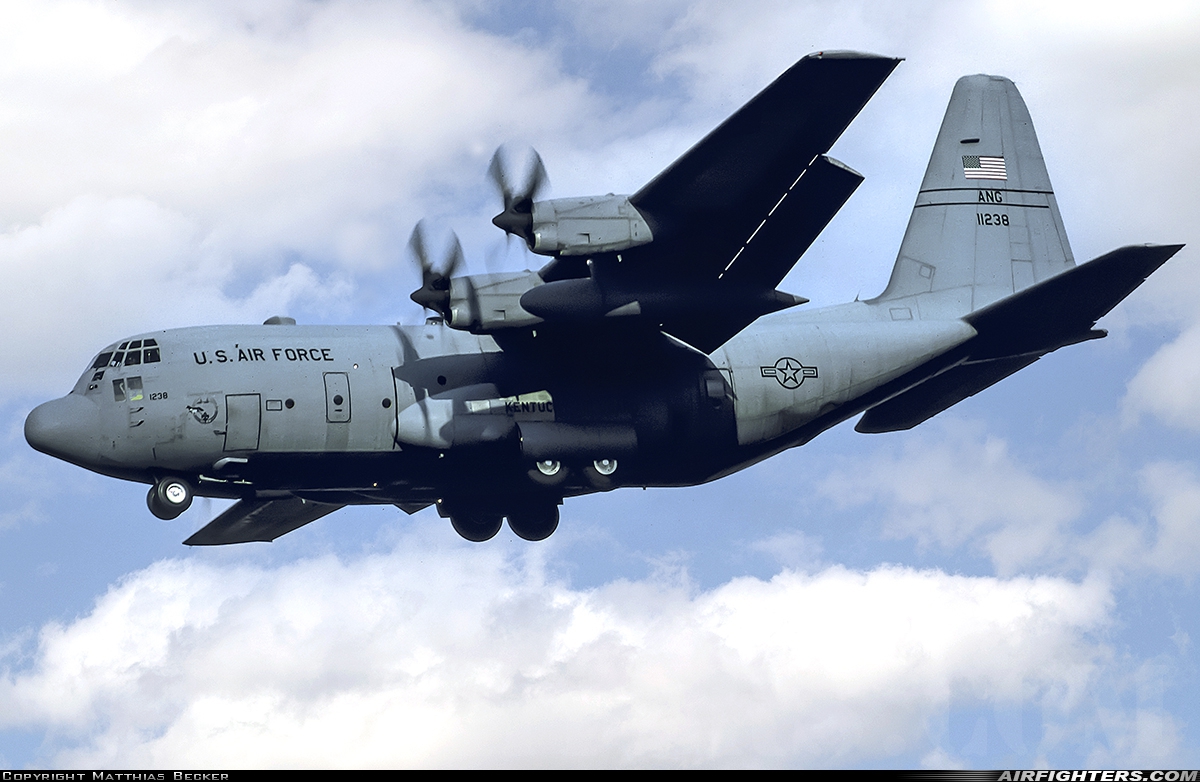 USA - Air Force Lockheed C-130H Hercules (L-382) 91-1238 at Ramstein (- Landstuhl) (RMS / ETAR), Germany