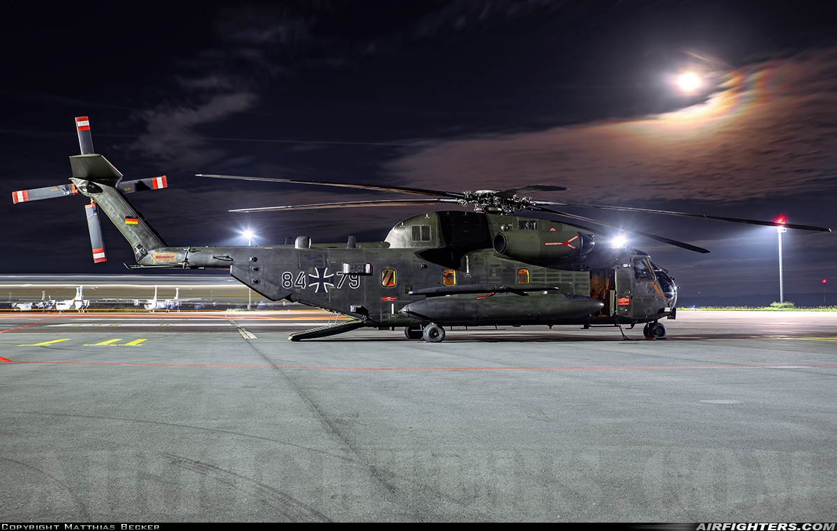 Germany - Air Force Sikorsky CH-53GS (S-65) 84+79 at Saarbrucken (- Ensheim) (SCN / EDDR), Germany
