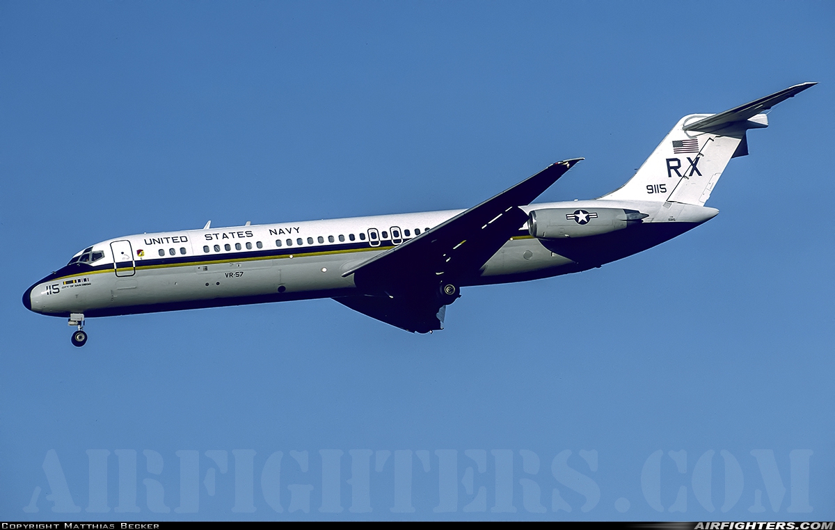 USA - Navy McDonnell Douglas C-9B Skytrain II (DC-9-32CF) 159115 at Ramstein (- Landstuhl) (RMS / ETAR), Germany