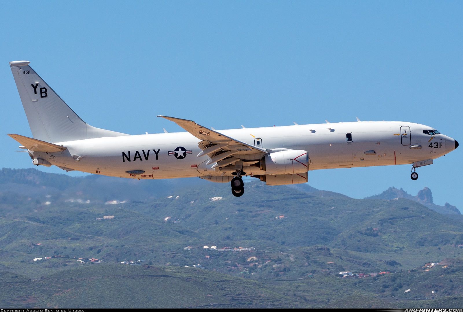 USA - Navy Boeing P-8A Poseidon (737-800ERX) 168431 at Gran Canaria (- Las Palmas / Gando) (LPA / GCLP), Spain