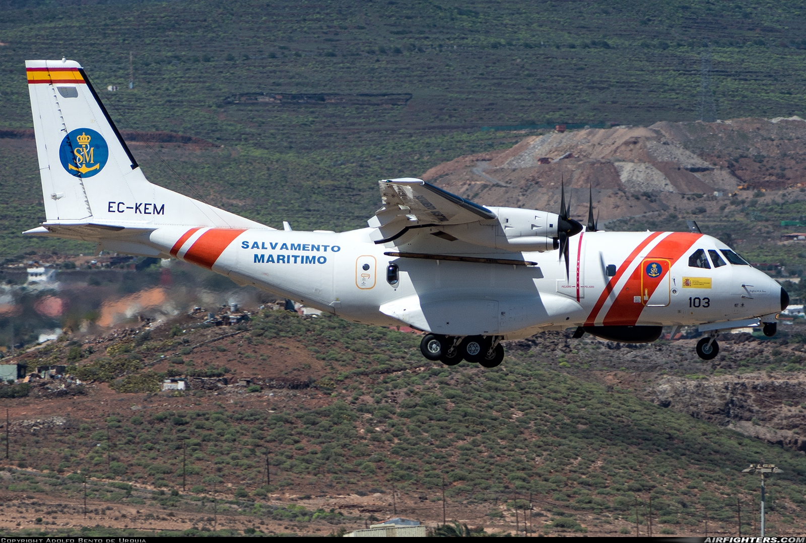 Spain - Maritime Safety and Rescue Agency CASA CN235-300MPA Persuader EC-KEM at Gran Canaria (- Las Palmas / Gando) (LPA / GCLP), Spain