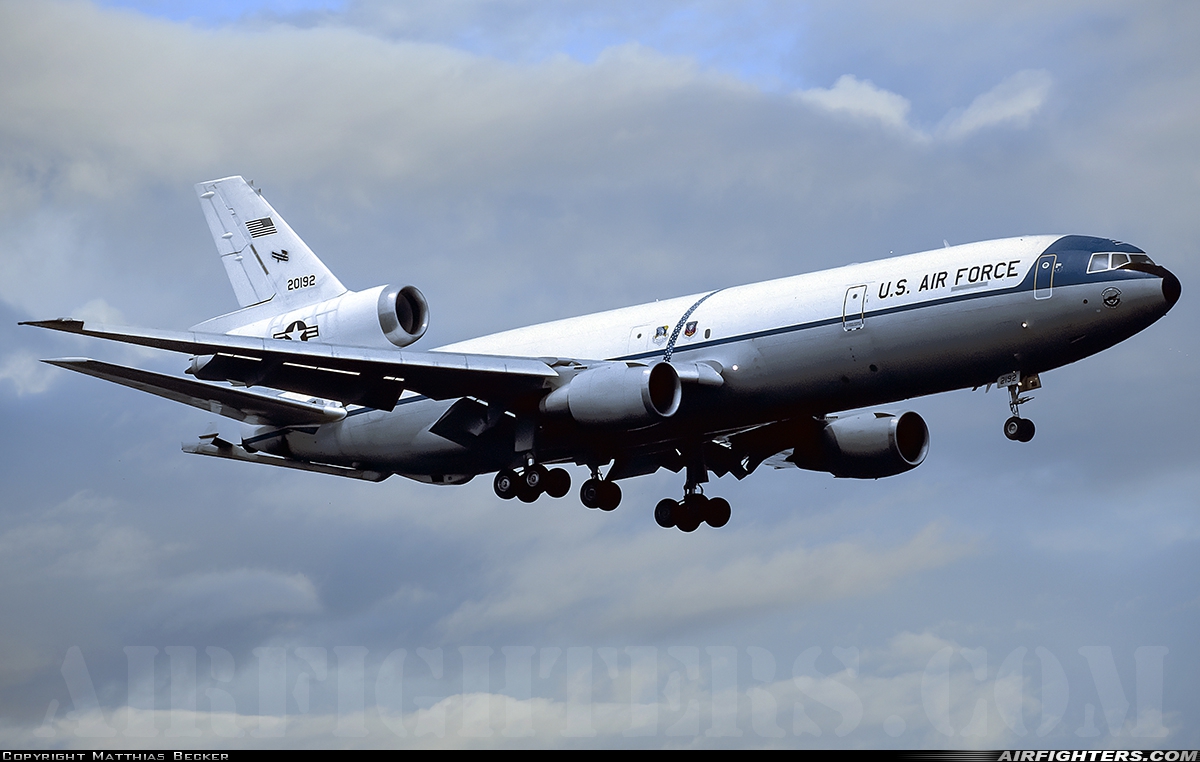 USA - Air Force McDonnell Douglas KC-10A Extender (DC-10-30CF) 82-0192 at Ramstein (- Landstuhl) (RMS / ETAR), Germany