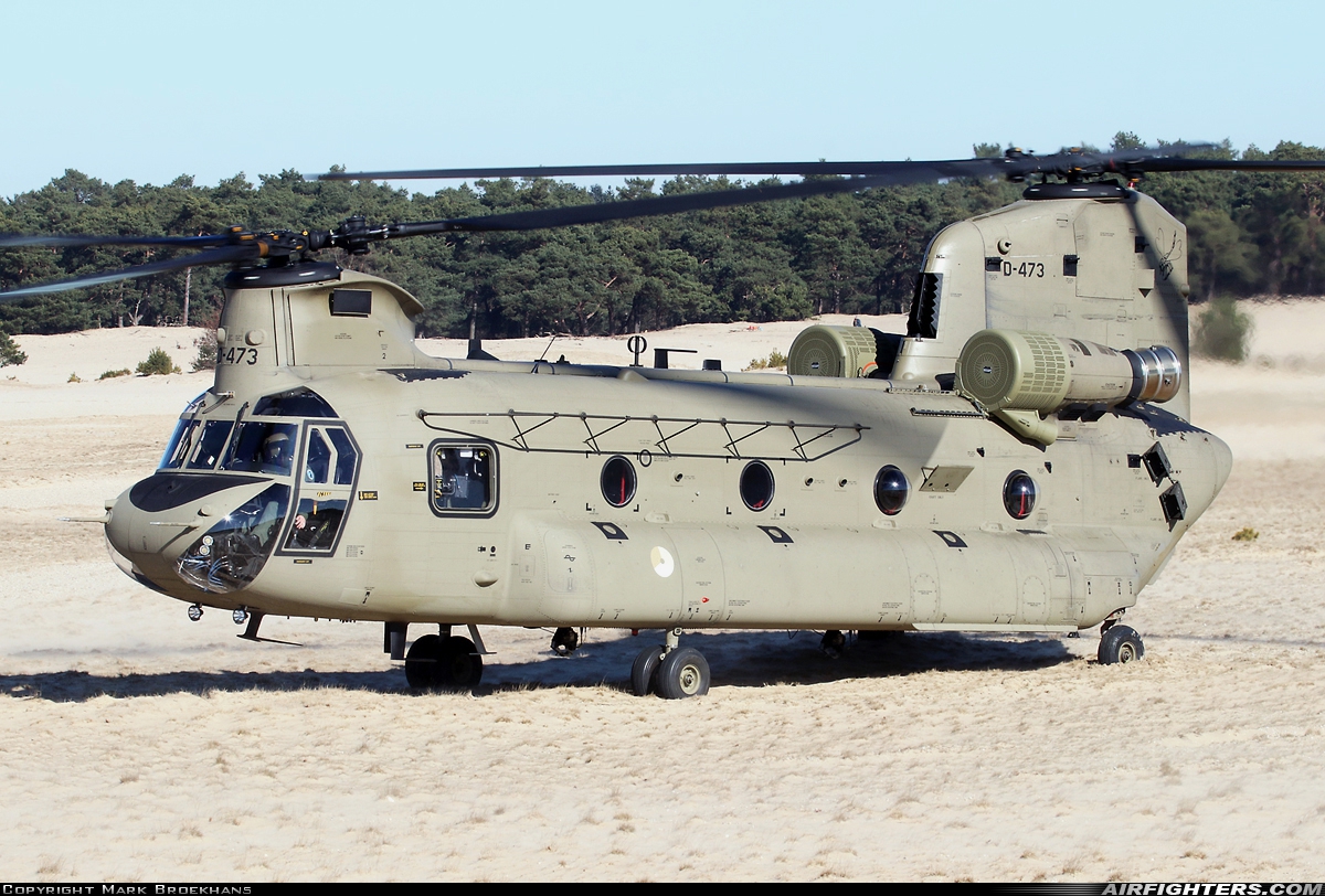 Netherlands - Air Force Boeing Vertol CH-47F Chinook D-473 at Off-Airport - Beekhuizerzand, Netherlands