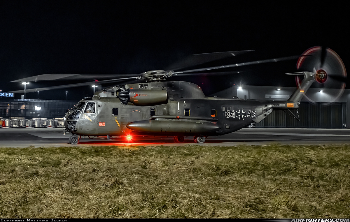 Germany - Air Force Sikorsky CH-53GS (S-65) 84+42 at Ramstein (- Landstuhl) (RMS / ETAR), Germany