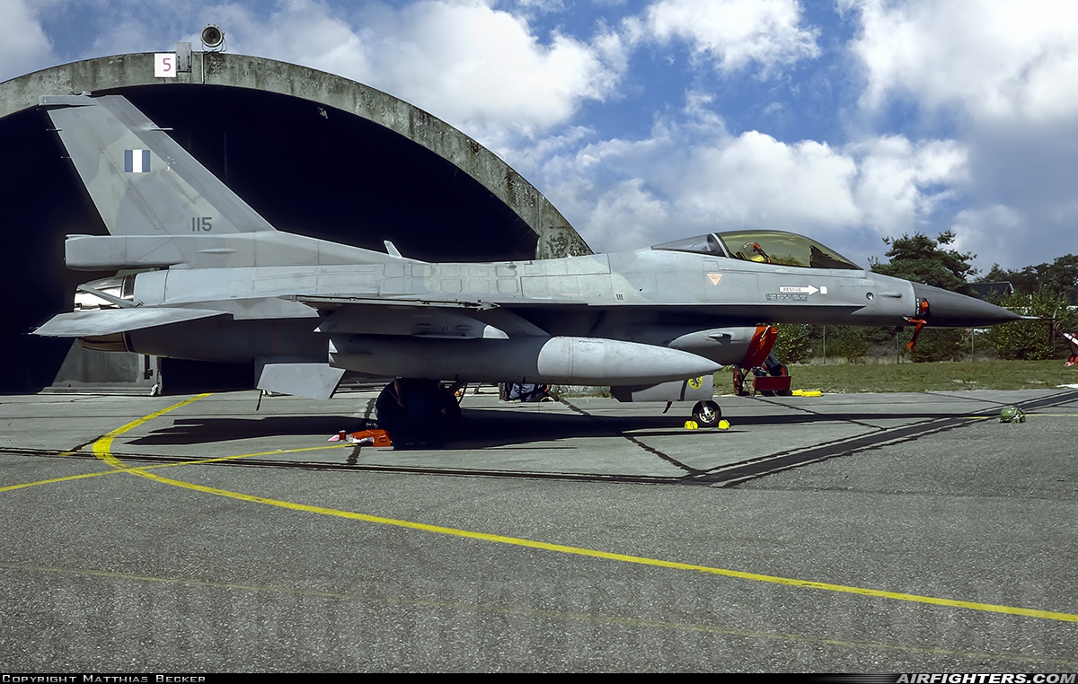 Greece - Air Force General Dynamics F-16C Fighting Falcon 115 at Kleine Brogel (EBBL), Belgium
