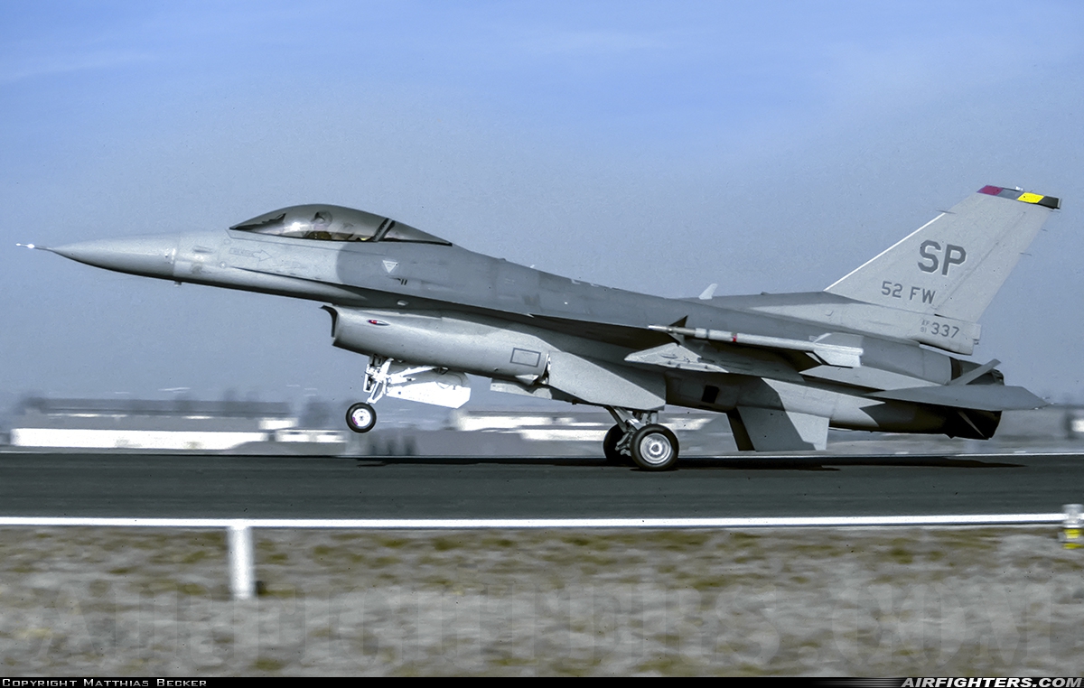 USA - Air Force General Dynamics F-16C Fighting Falcon 91-0337 at Spangdahlem (SPM / ETAD), Germany