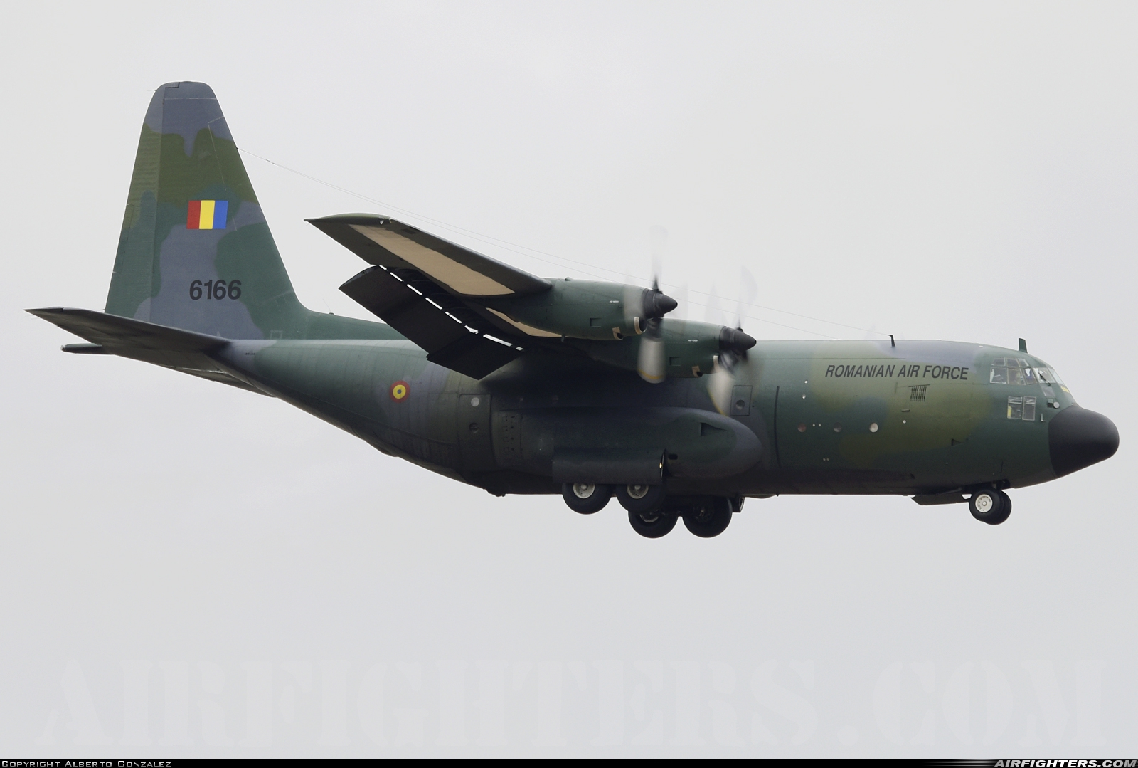 Romania - Air Force Lockheed C-130B Hercules (L-282) 6166 at Madrid - Torrejon (TOJ / LETO), Spain
