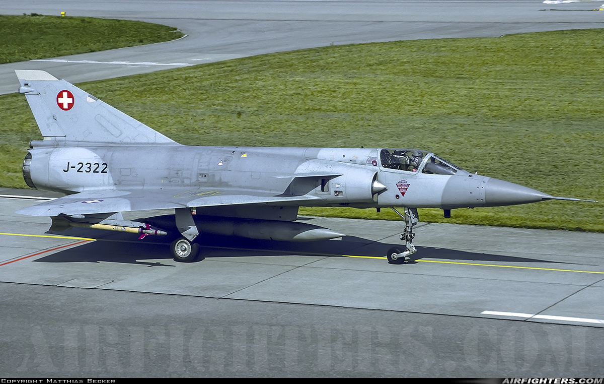 Switzerland - Air Force Dassault Mirage IIIS J-2322 at Payerne (LSMP), Switzerland