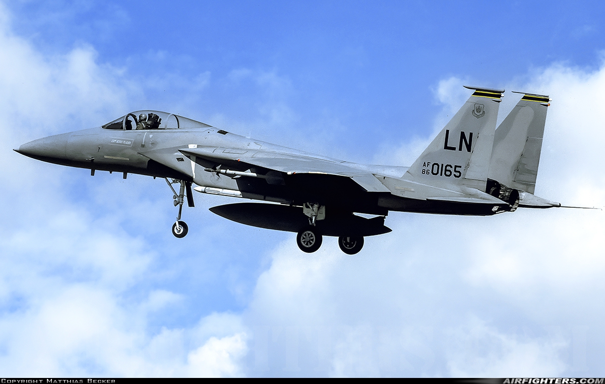 USA - Air Force McDonnell Douglas F-15C Eagle 86-0165 at Ramstein (- Landstuhl) (RMS / ETAR), Germany