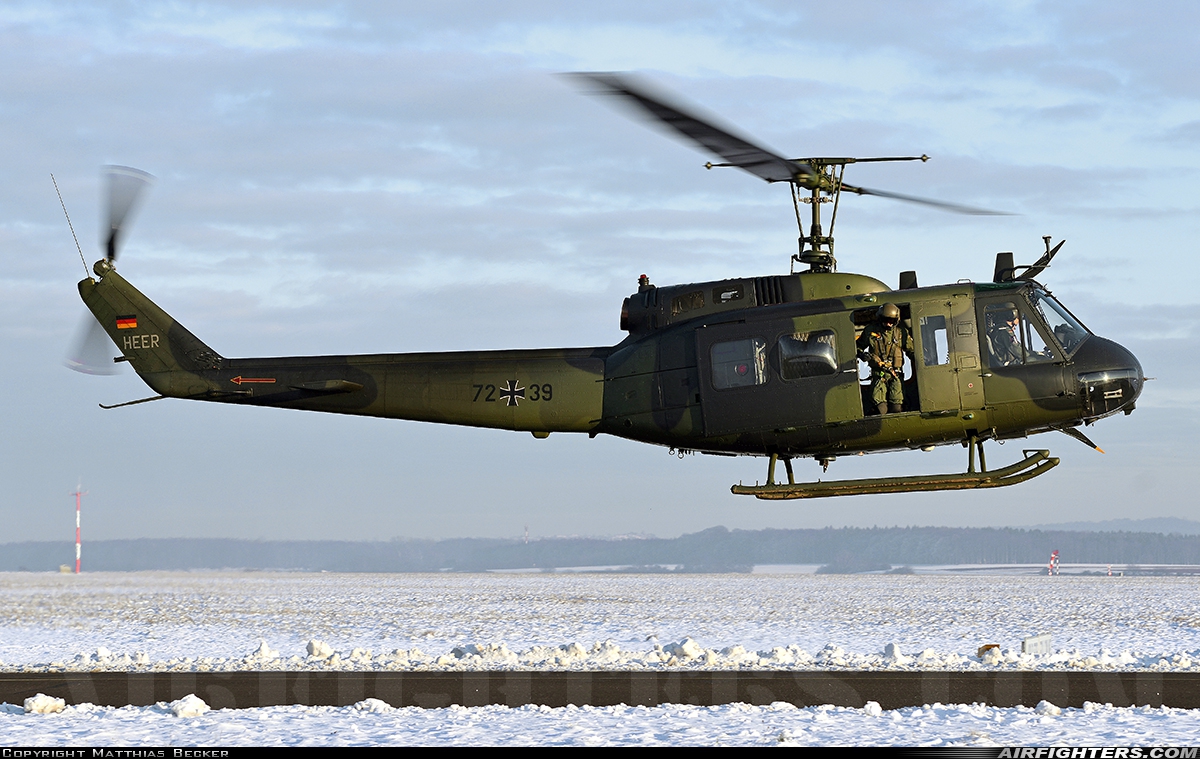 Germany - Army Bell UH-1D Iroquois (205) 72+39 at Saarbrucken (- Ensheim) (SCN / EDDR), Germany