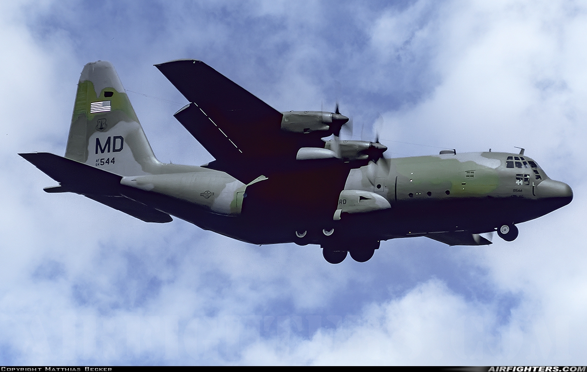 USA - Air Force Lockheed C-130E Hercules (L-382) 64-0544 at Ramstein (- Landstuhl) (RMS / ETAR), Germany