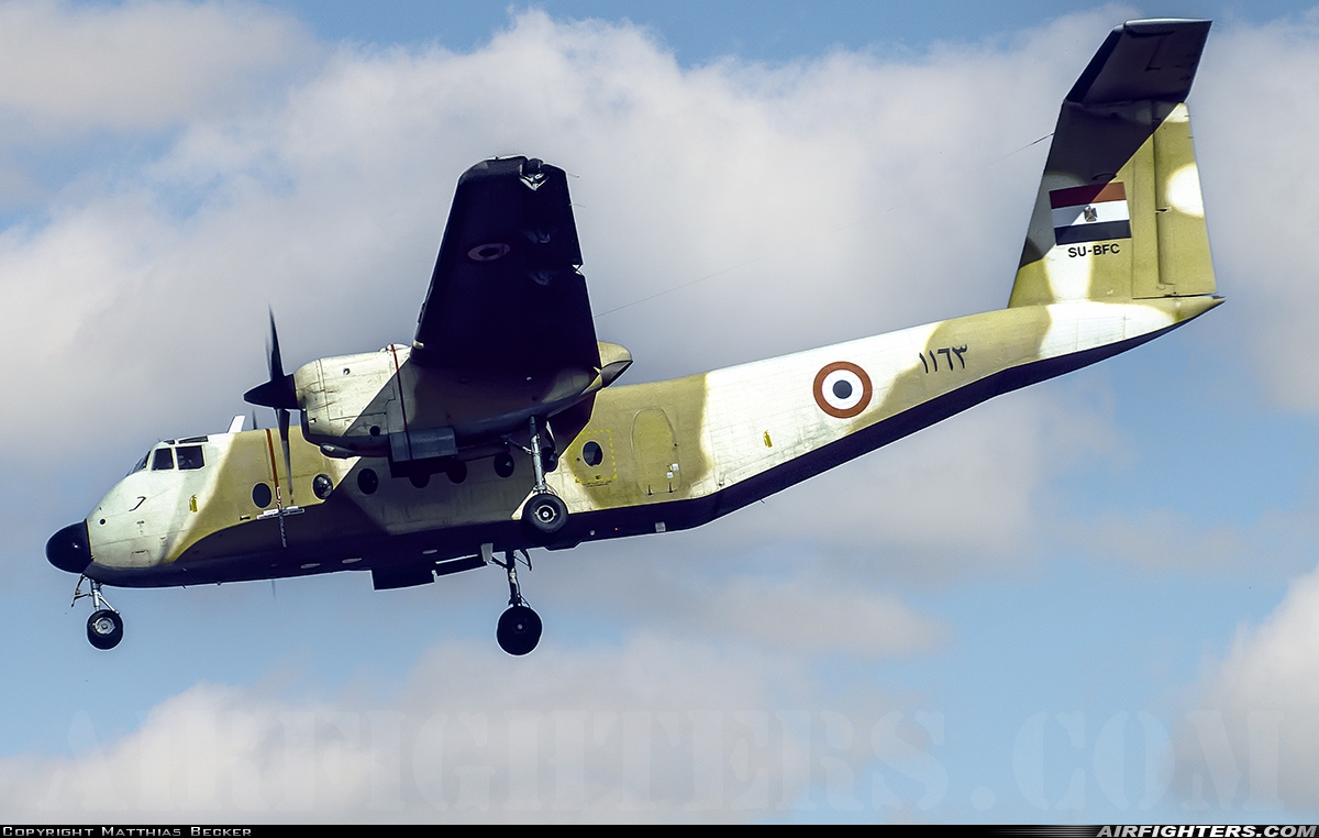 Egypt - Air Force De Havilland Canada DHC-5D Buffalo 1163 at Ramstein (- Landstuhl) (RMS / ETAR), Germany