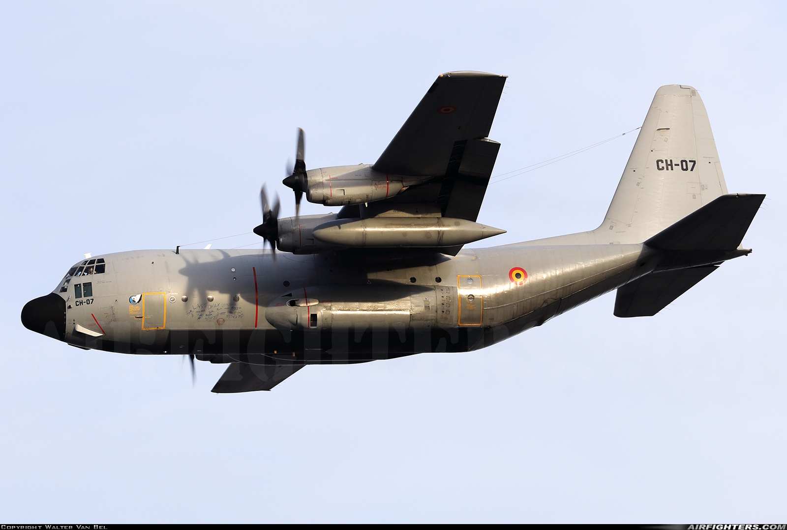 Belgium - Air Force Lockheed C-130H Hercules (L-382) CH-07 at Brussels - National (Zaventem) / Melsbroek (BRU / EBBR / EBMB), Belgium