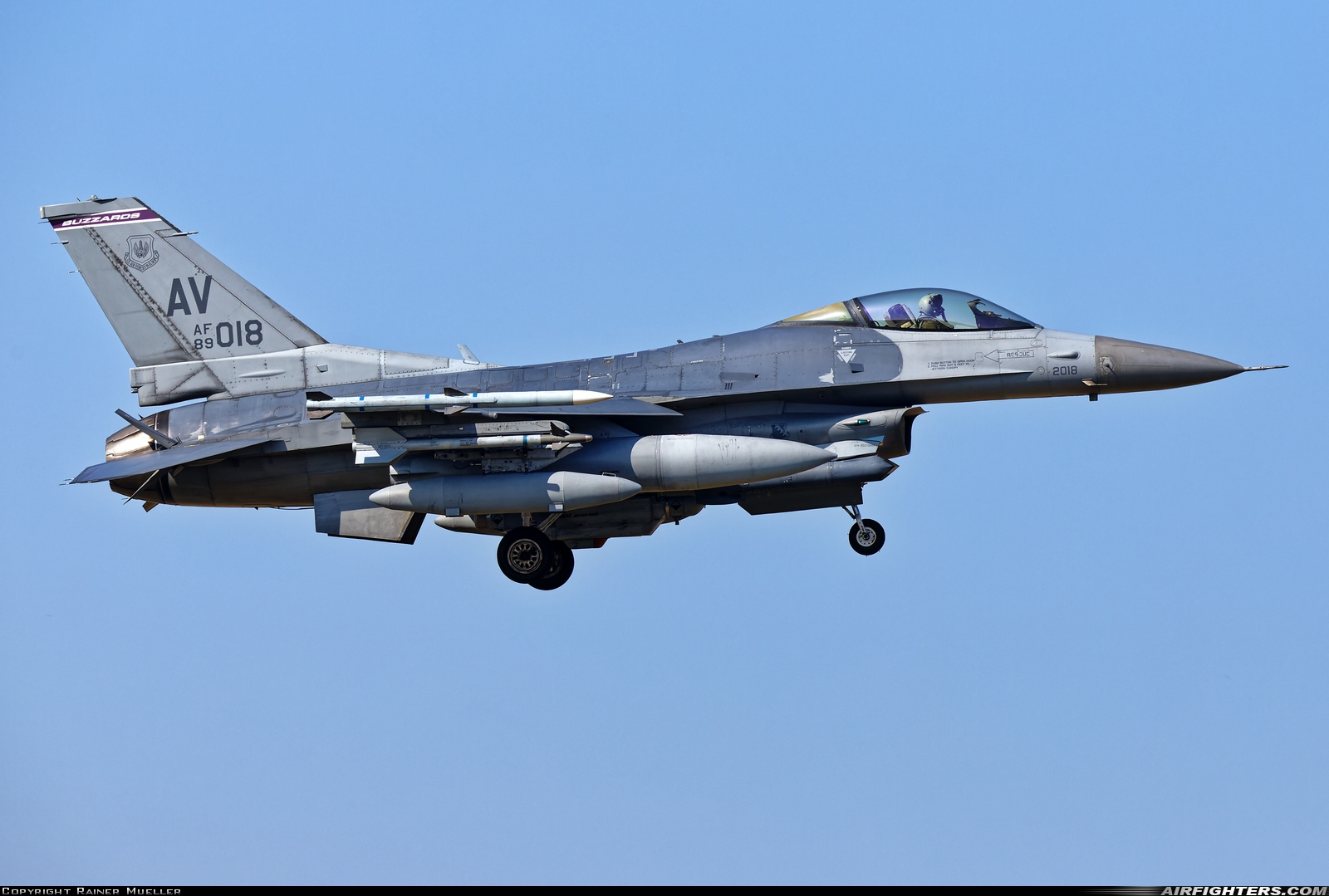 USA - Air Force General Dynamics F-16C Fighting Falcon 89-2018 at Leeuwarden (LWR / EHLW), Netherlands