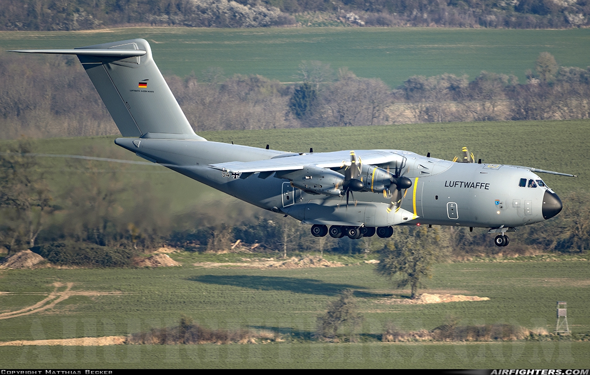 Germany - Air Force Airbus A400M-180 Atlas 54+38 at Saarbrucken (- Ensheim) (SCN / EDDR), Germany
