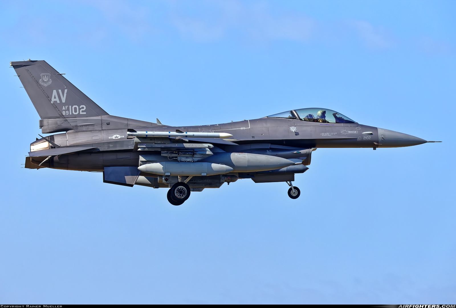 USA - Air Force General Dynamics F-16C Fighting Falcon 89-2102 at Leeuwarden (LWR / EHLW), Netherlands