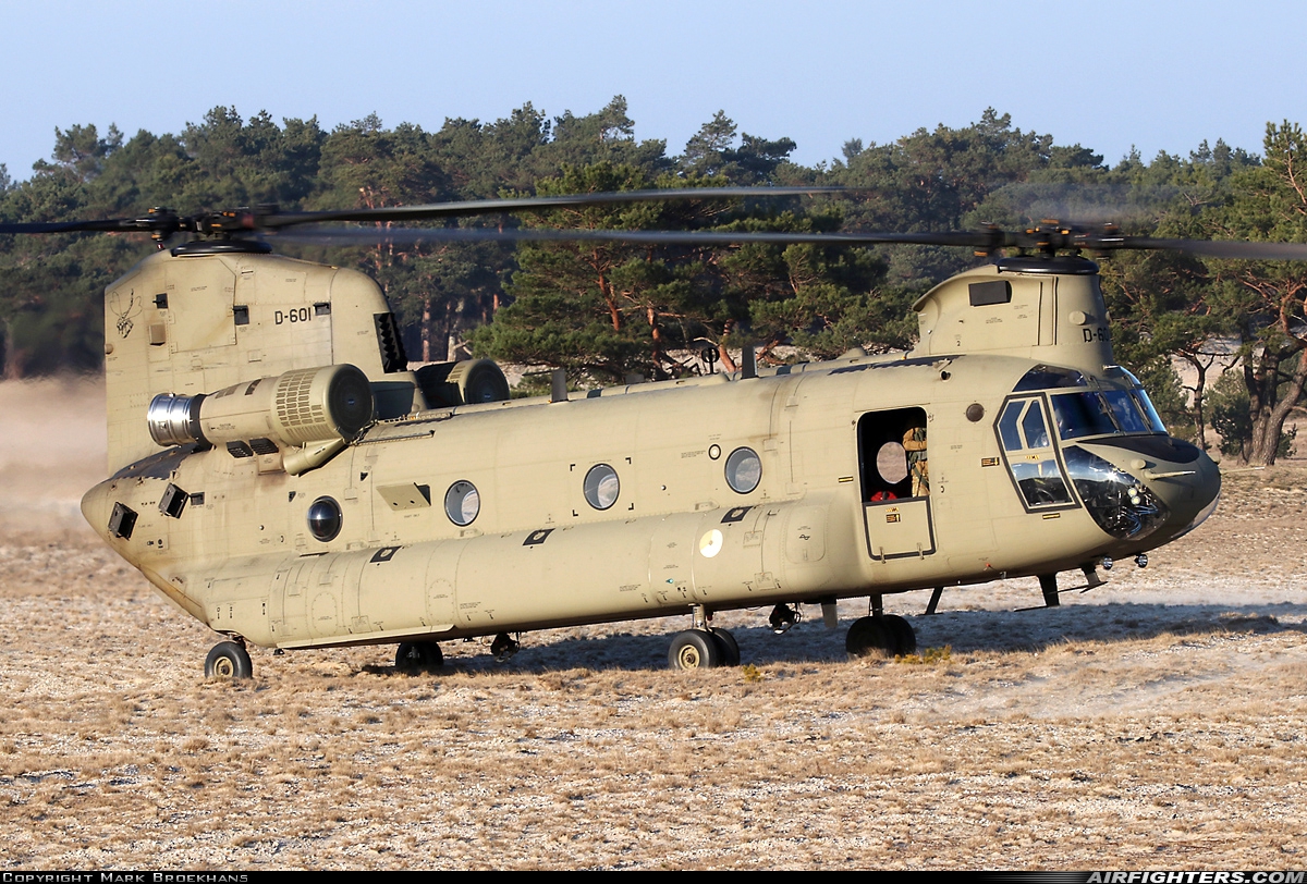 Netherlands - Air Force Boeing Vertol CH-47F Chinook D-601 at Off-Airport - Beekhuizerzand, Netherlands