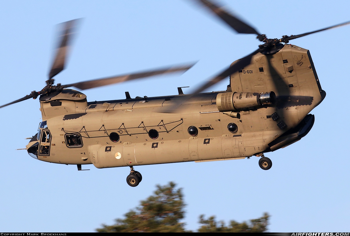 Netherlands - Air Force Boeing Vertol CH-47F Chinook D-601 at Off-Airport - Beekhuizerzand, Netherlands