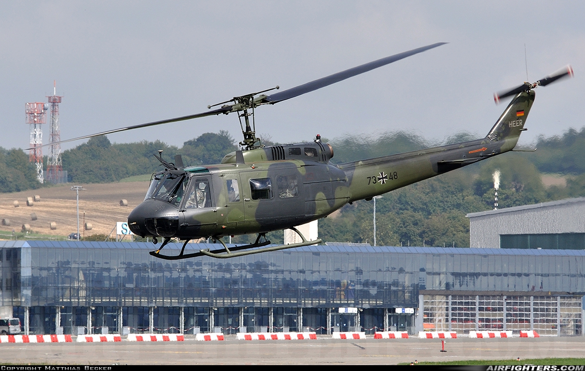 Germany - Army Bell UH-1D Iroquois (205) 73+48 at Saarbrucken (- Ensheim) (SCN / EDDR), Germany