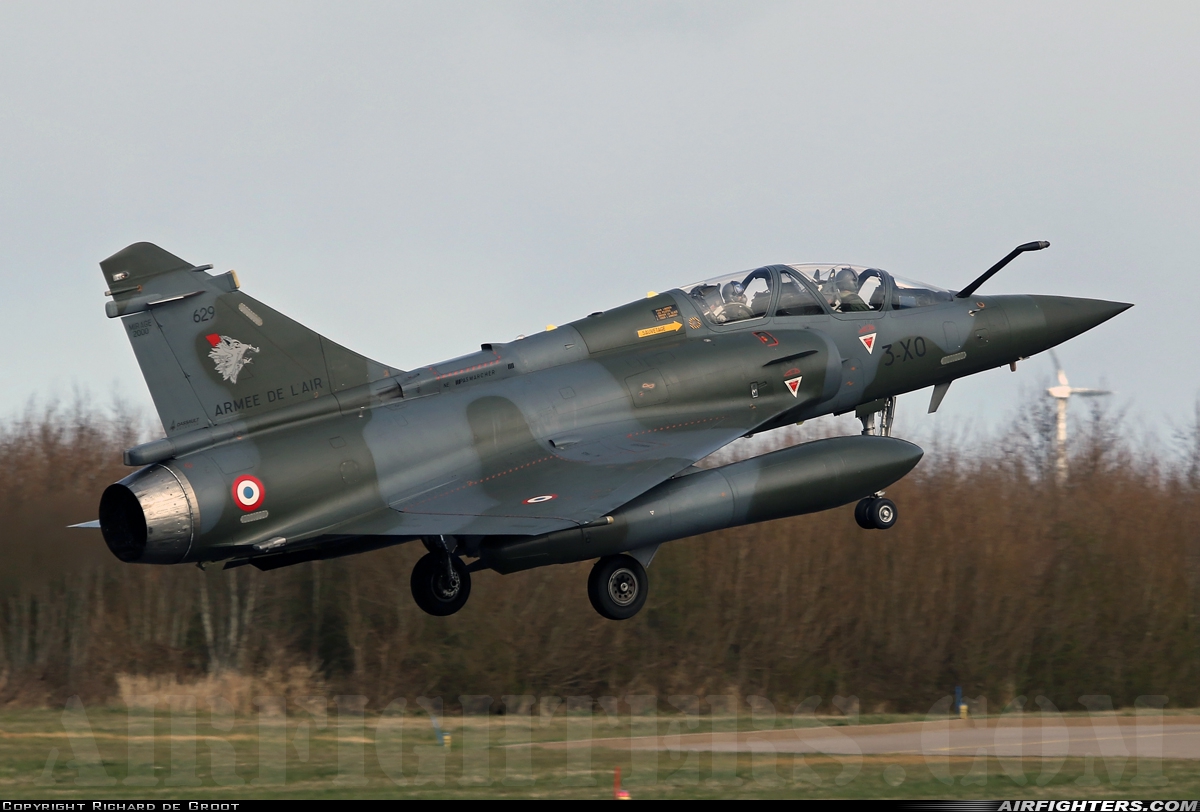 France - Air Force Dassault Mirage 2000D 629 at Leeuwarden (LWR / EHLW), Netherlands