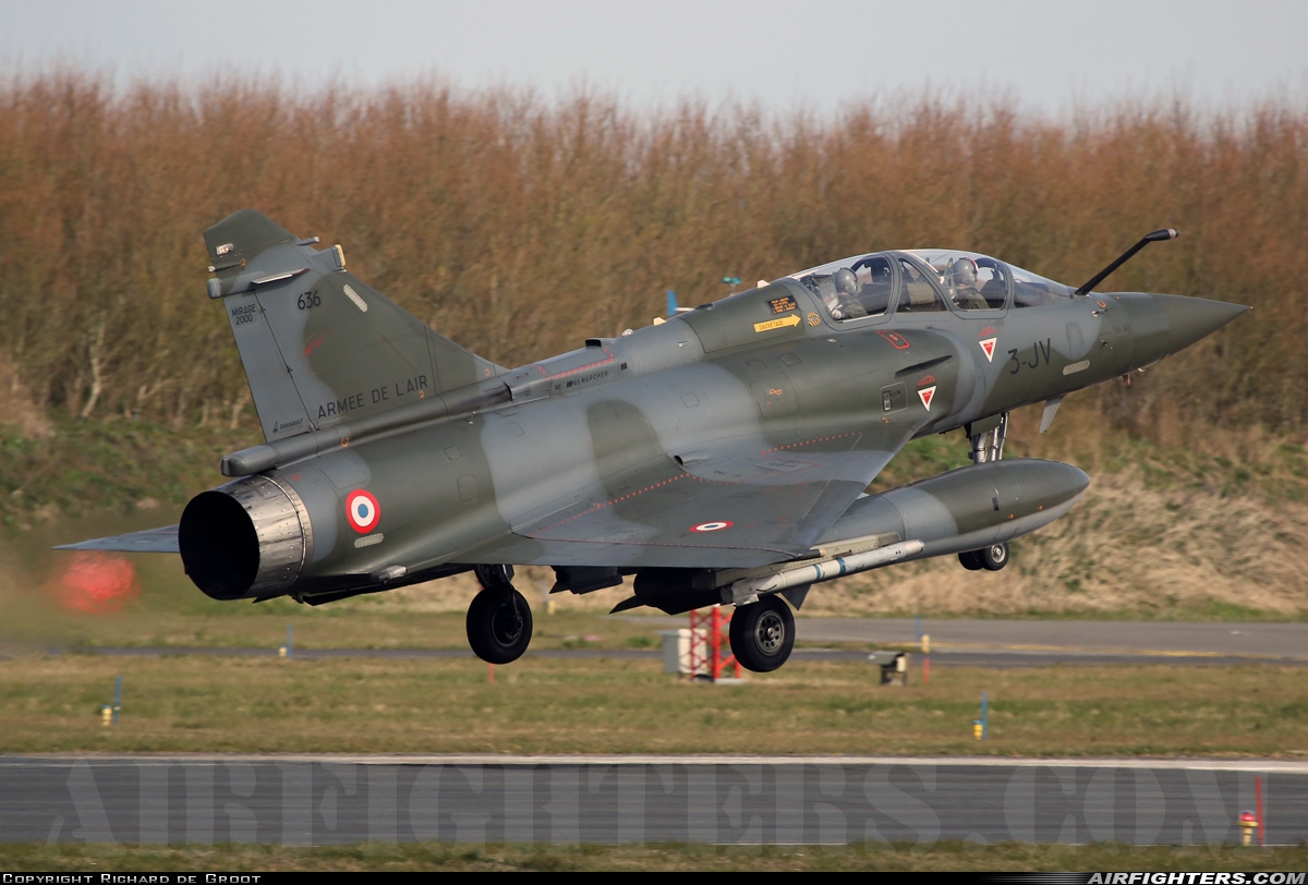 France - Air Force Dassault Mirage 2000D 636 at Leeuwarden (LWR / EHLW), Netherlands