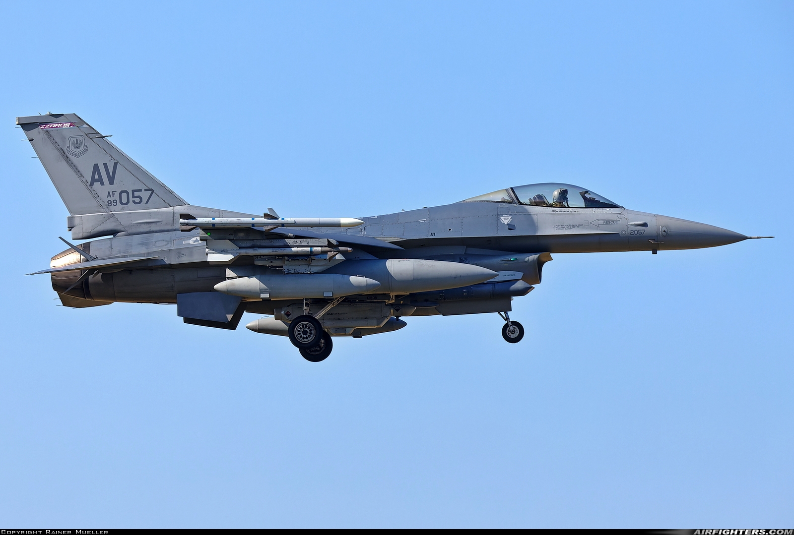 USA - Air Force General Dynamics F-16C Fighting Falcon 89-2057 at Leeuwarden (LWR / EHLW), Netherlands