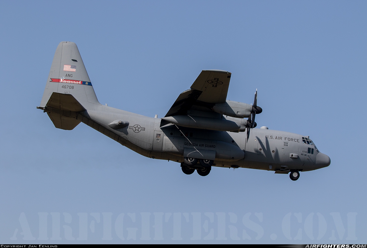 USA - Air Force Lockheed C-130H Hercules (L-382) 94-6708 at Leeuwarden (LWR / EHLW), Netherlands