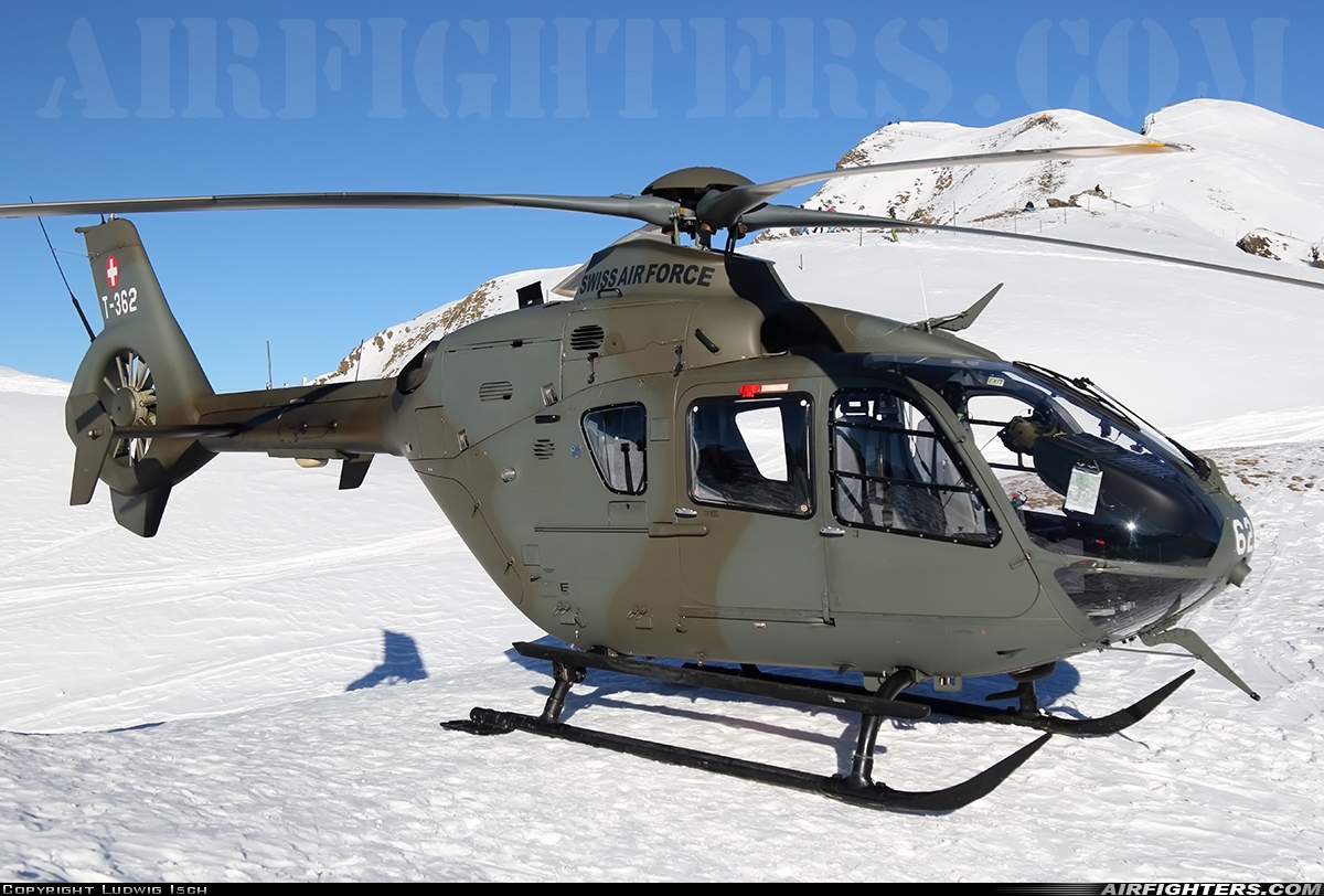 Switzerland - Air Force Eurocopter TH05 (EC-635P2+) T-362 at Off-Airport - Lauberhorn, Switzerland