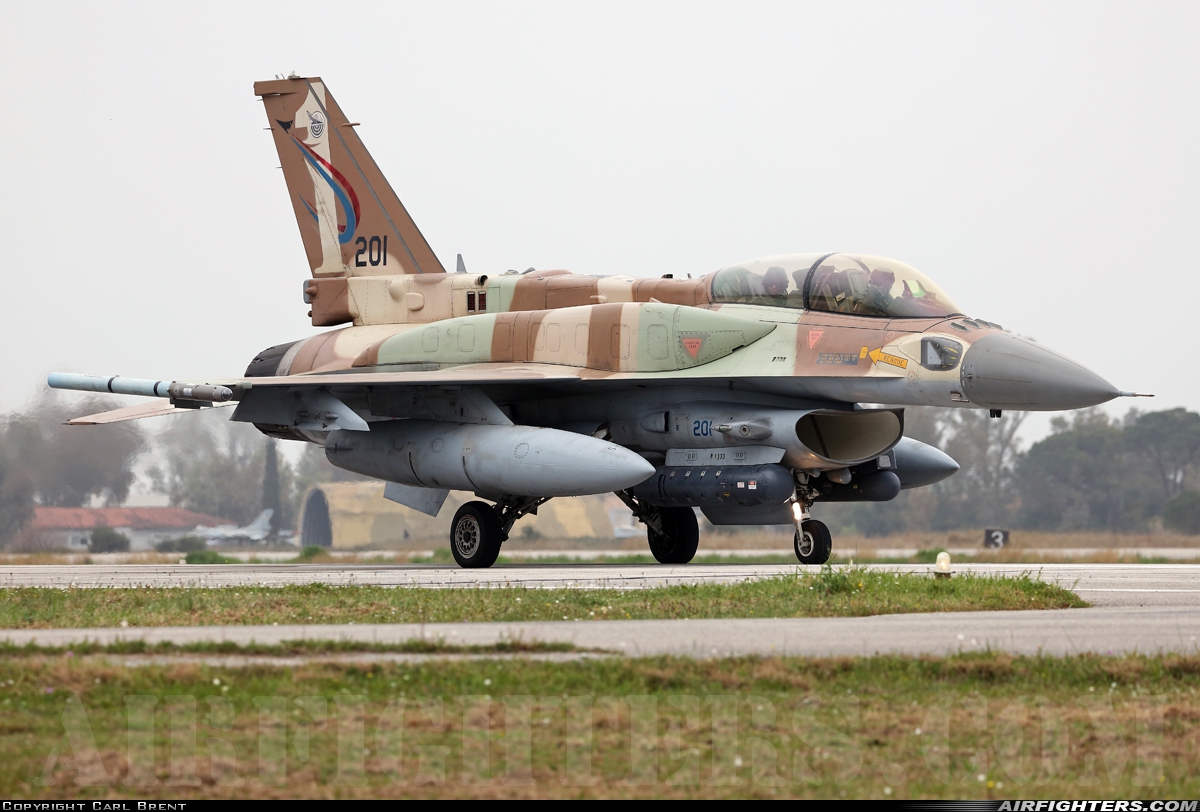 Israel - Air Force Lockheed Martin F-16I Sufa 201 at Andravida (Pyrgos -) (PYR / LGAD), Greece