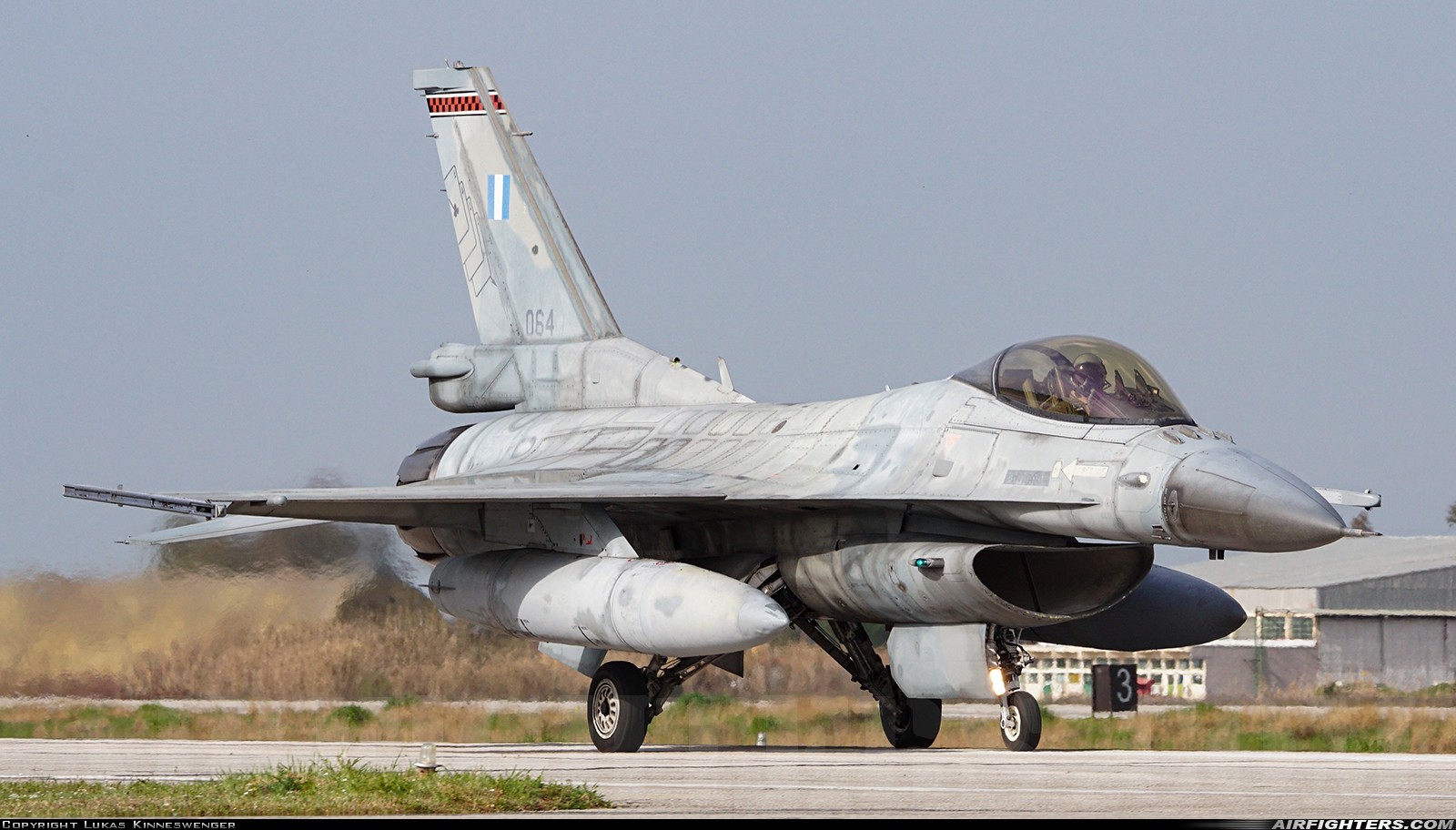Greece - Air Force General Dynamics F-16C Fighting Falcon 064 at Andravida (Pyrgos -) (PYR / LGAD), Greece