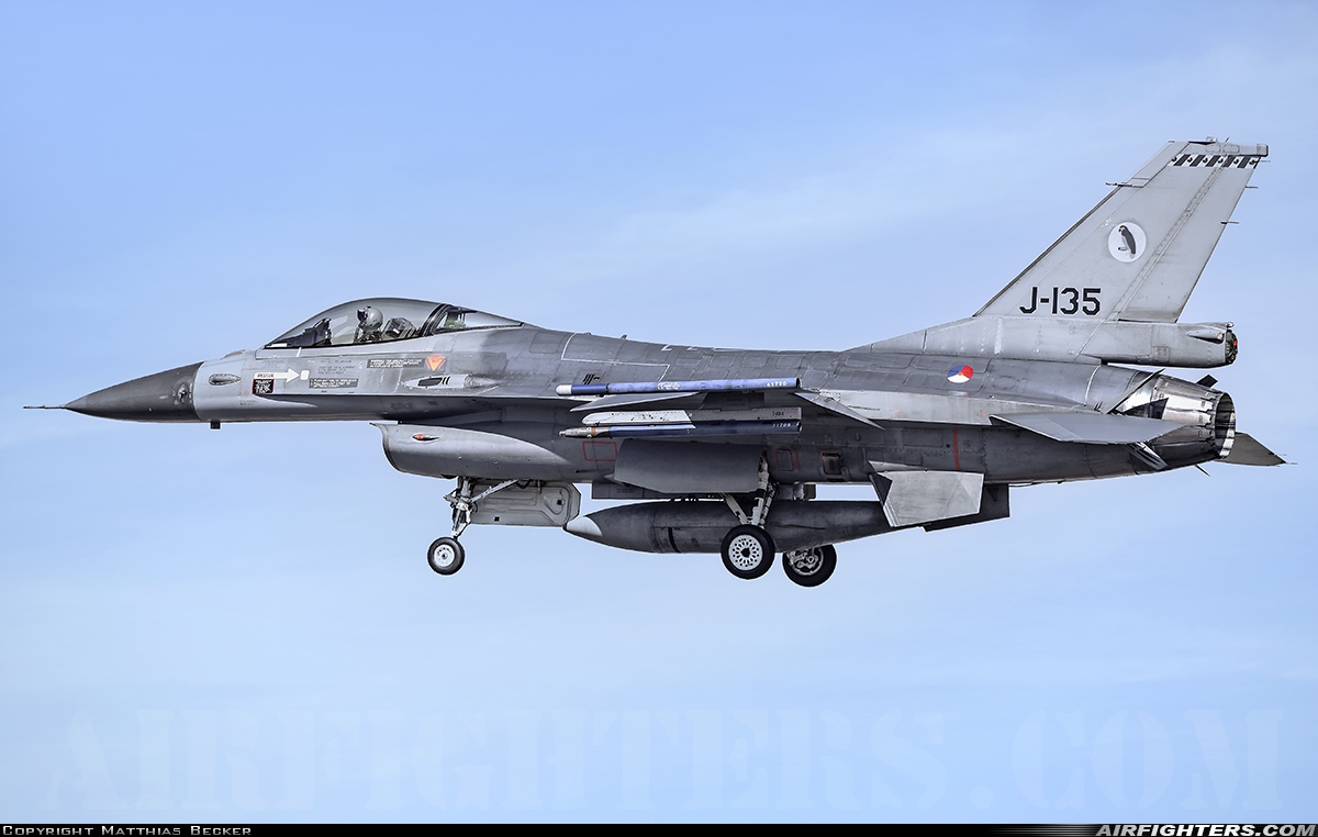 Netherlands - Air Force General Dynamics F-16AM Fighting Falcon J-135 at Spangdahlem (SPM / ETAD), Germany