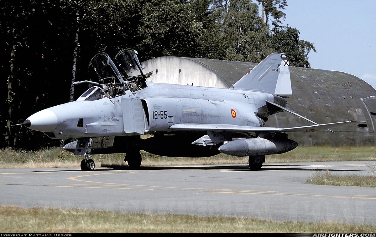 Spain - Air Force McDonnell Douglas RF-4C Phantom II CR.12-46 at Ramstein (- Landstuhl) (RMS / ETAR), Germany