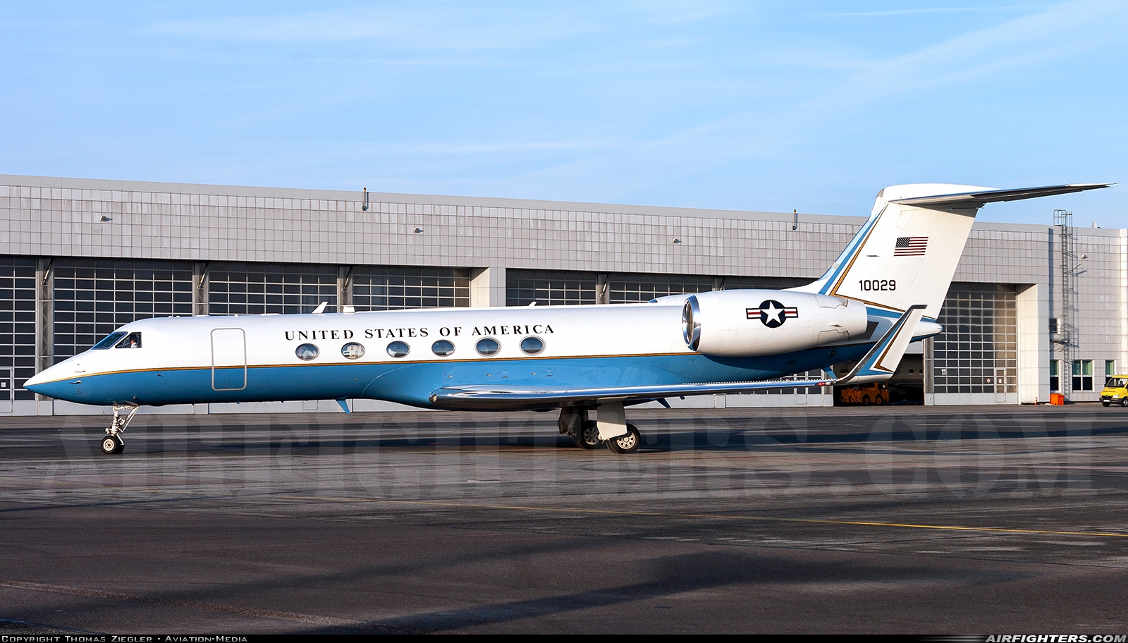 USA - Air Force Gulfstream Aerospace C-37A (G550) 01-0029 at Munich (- Franz Josef Strauss) (MUC / EDDM), Germany