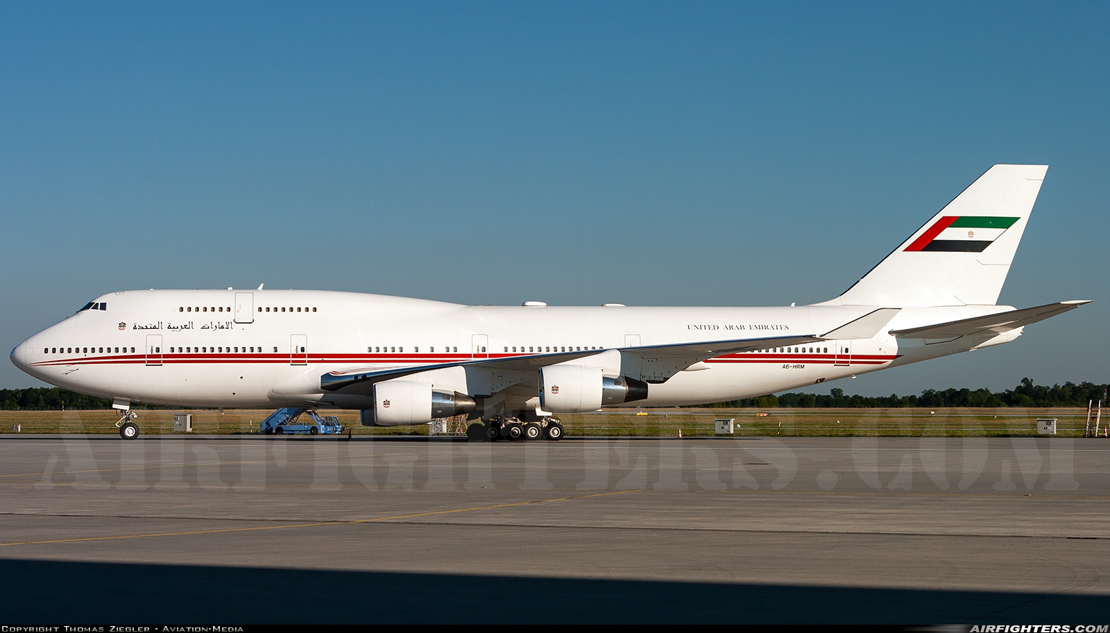 United Arab Emirates - Government Boeing 747-422 A6-HRM at Munich (- Franz Josef Strauss) (MUC / EDDM), Germany