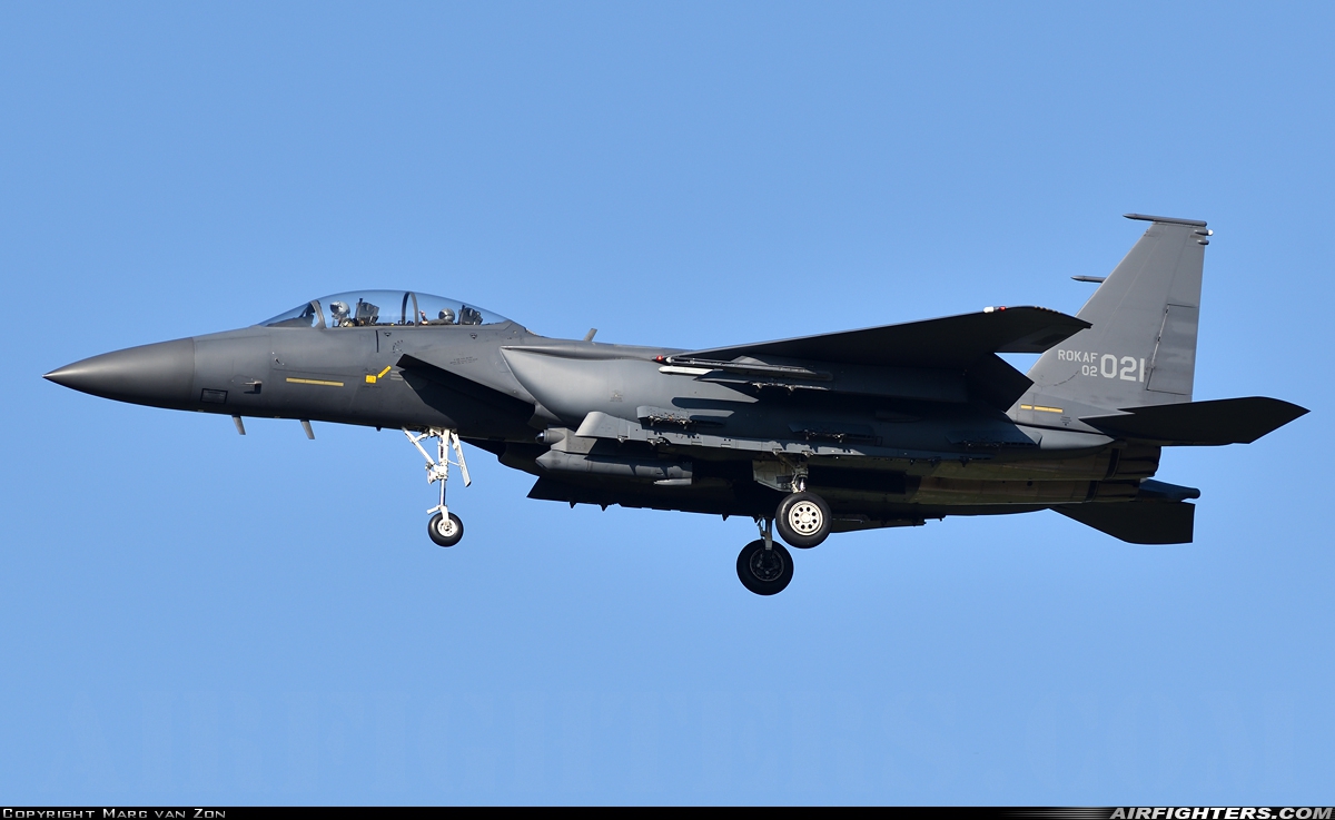 South Korea - Air Force Boeing F-15K Slam Eagle 02-021 at Teagu (TAE / RKTN), South Korea