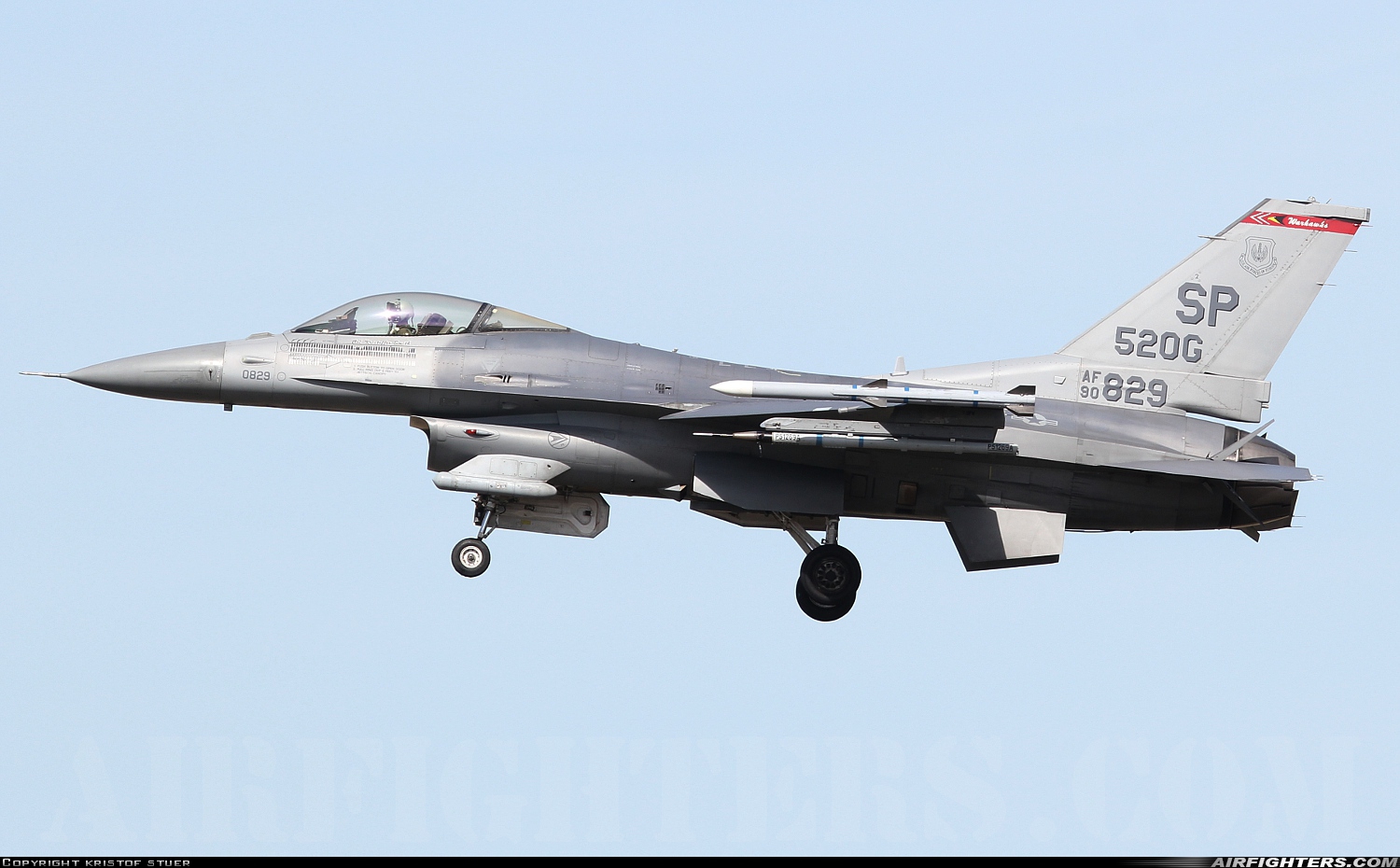 USA - Air Force General Dynamics F-16C Fighting Falcon 90-0829 at Spangdahlem (SPM / ETAD), Germany