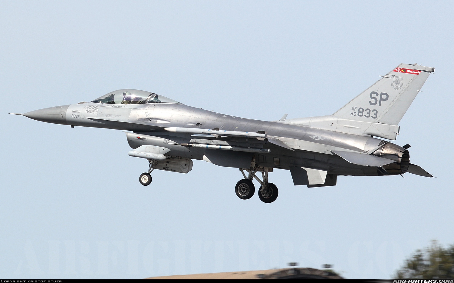 USA - Air Force General Dynamics F-16C Fighting Falcon 90-0833 at Spangdahlem (SPM / ETAD), Germany