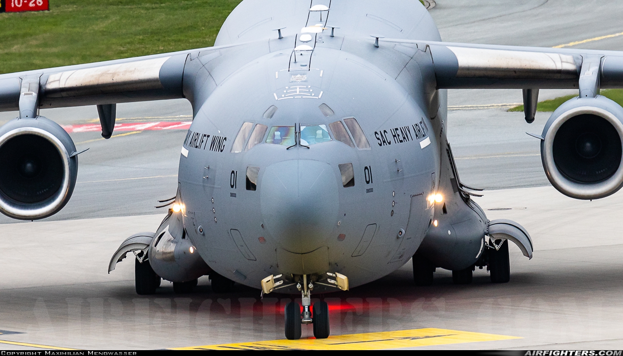 NATO - Strategic Airlift Capability Boeing C-17A Globemaster III 08-0001 at Nuremberg (NUE / EDDN), Germany