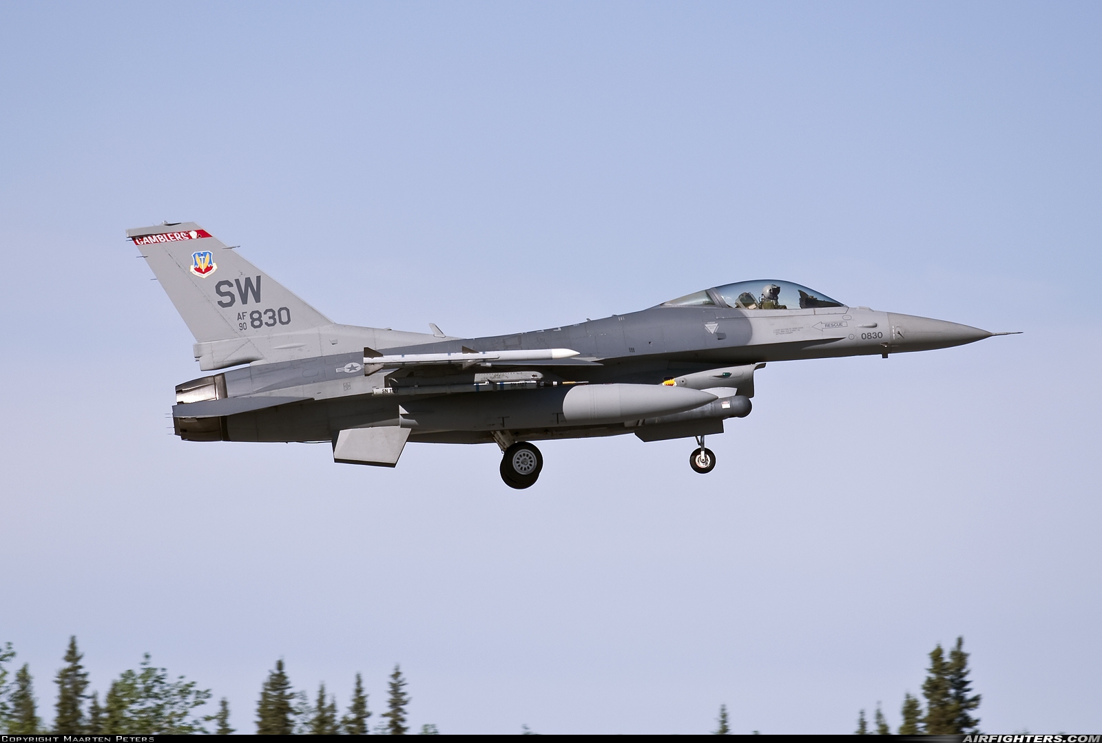 USA - Air Force General Dynamics F-16C Fighting Falcon 90-0830 at Fairbanks - Eielson AFB (EIL / PAEI), USA