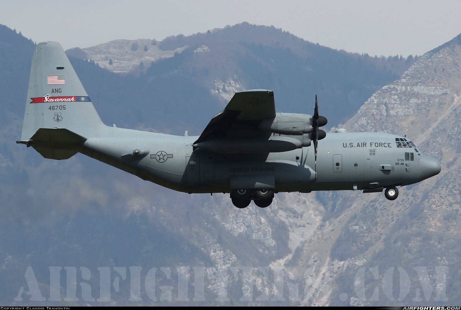 USA - Air Force Lockheed C-130H Hercules (L-382) 94-6705 at Aviano (- Pagliano e Gori) (AVB / LIPA), Italy