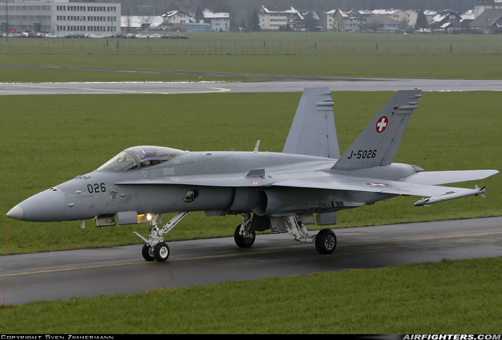 Switzerland - Air Force McDonnell Douglas F/A-18C Hornet J-5026 at Emmen (EML / LSME), Switzerland