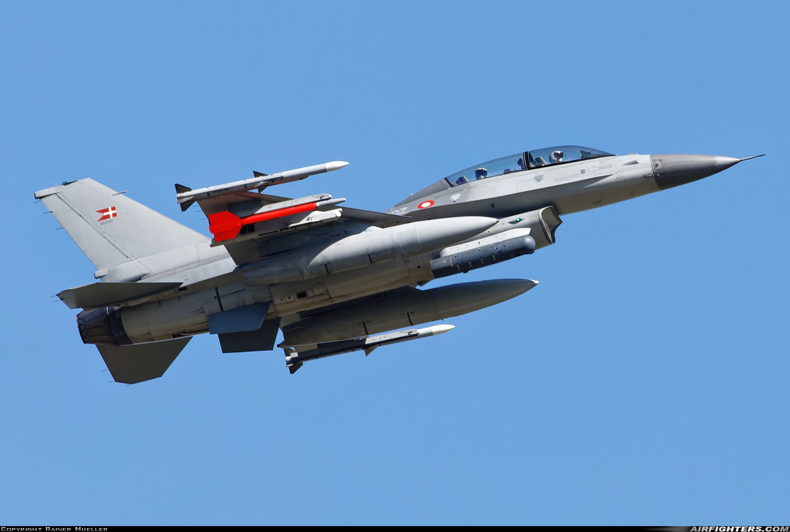 Denmark - Air Force General Dynamics F-16BM Fighting Falcon ET-197 at Nordholz (- Cuxhaven) (NDZ / ETMN), Germany